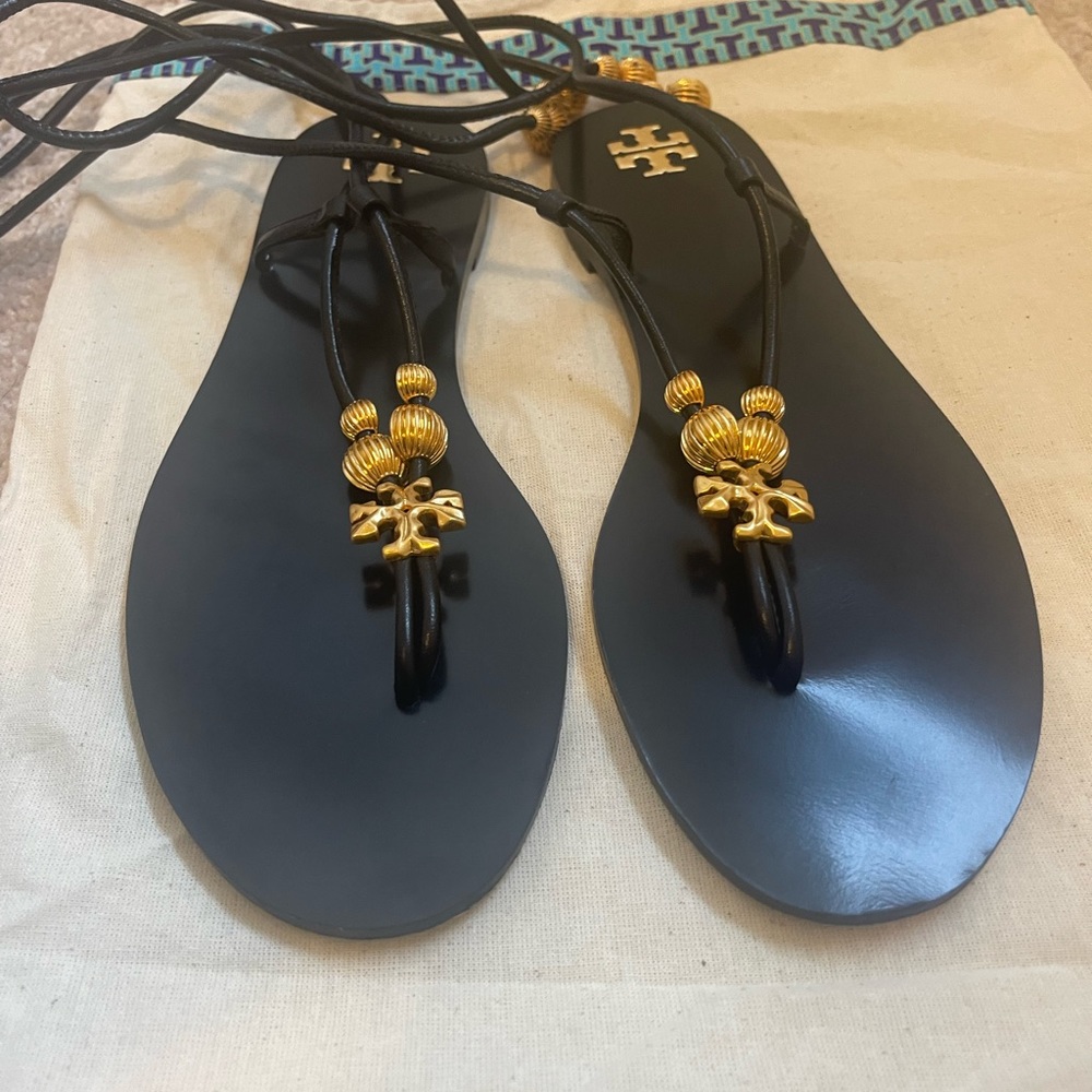 Tory Burch Capri flat lace up sandal